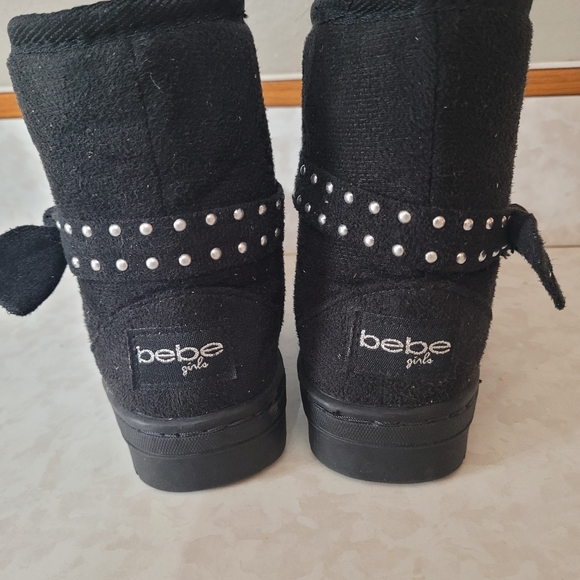 Bebe Toddler Black Boots size 7 - Picture 3 of 5